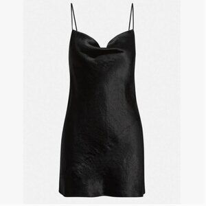 Aritzia Cowl neck satin mini dress